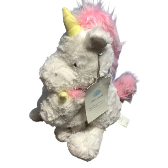 Cloud Island Unicorn Plush Stuffed Animal With Mini Rattle Plush Toy  Set White - Picture 3 of 6